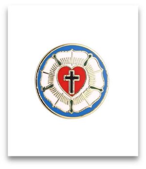 Przypinka emaliowana - Róża Lutra Przypinka emaliowana – Róża Lutra