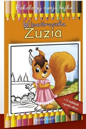 Wiewióreczka Zuzia - kolorowanka Wiewióreczka Zuzia – kolorowanka