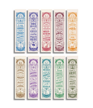 Zestaw 10 zakładek z cytatami Zestaw 10 zakładek z cytatami