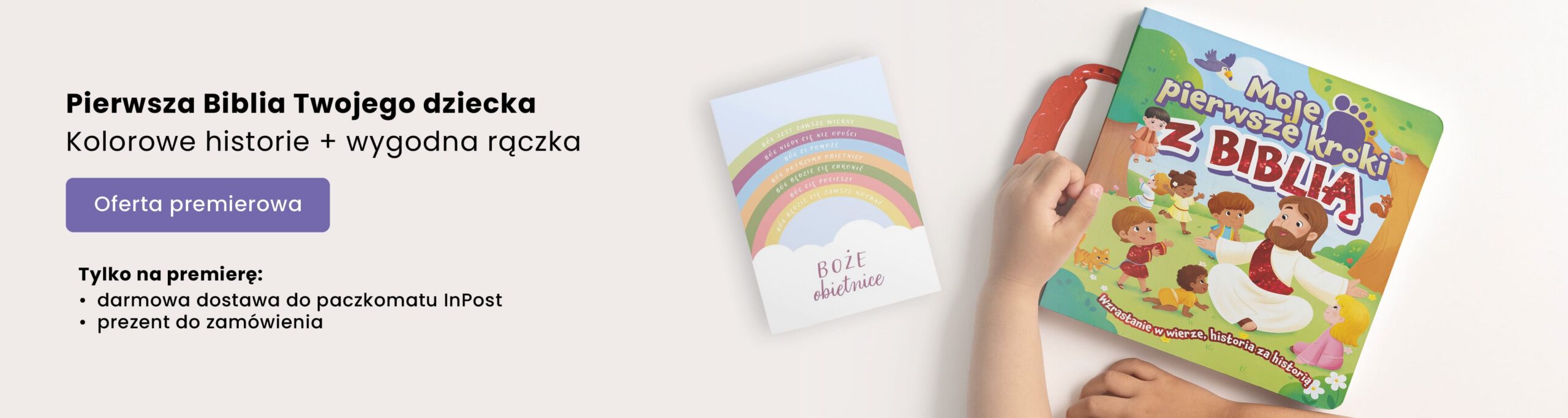 Home Baner promujący książkę Moje pierwsze kroki z Biblią dla dzieci 0–3 lata