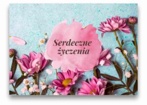Karnet - Serdeczne życzenia Karnet – Serdeczne życzenia