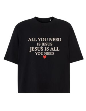 T-Shirt Boxy unisex - All You need is Jesus S T-Shirt Boxy unisex – All You need is Jesus S