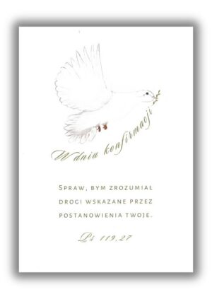 W dniu konfirmacji gołębica