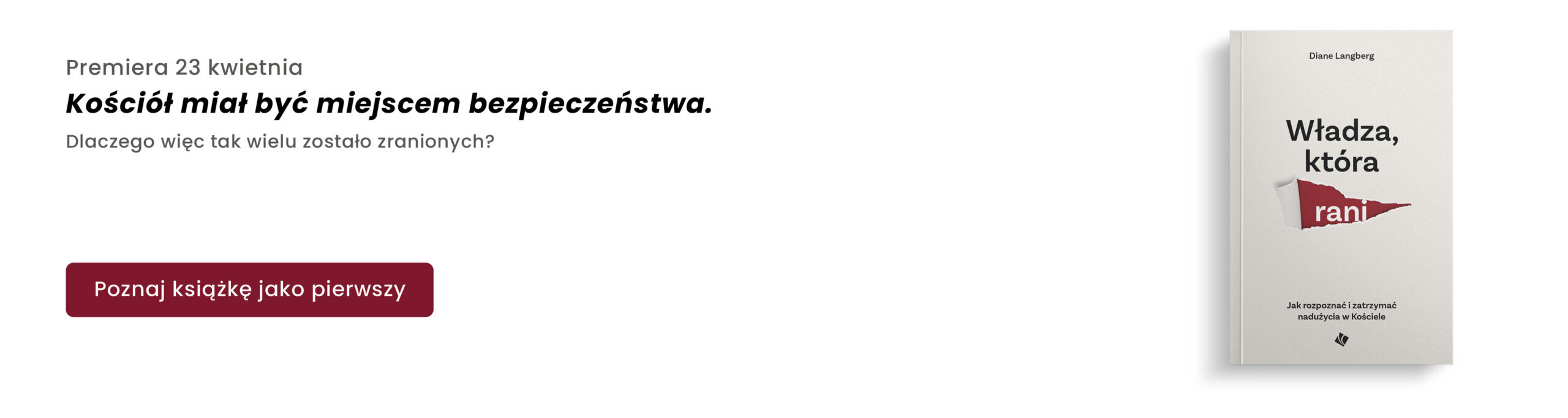 Home baner promujący przedsprzedaż książki Władza która rani