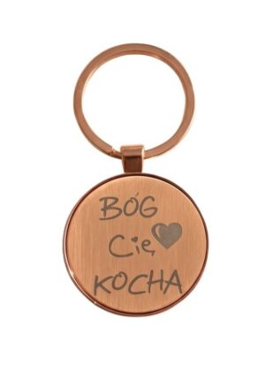 Brelok miedziany – Bóg cię kocha