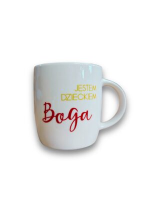 Kubek ceramiczny- Jestem dzieckiem Boga- dziewczyn