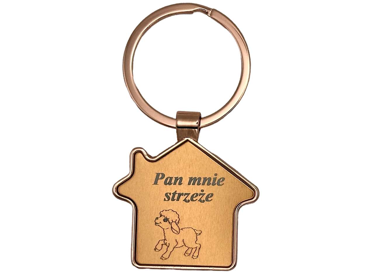 Brelok miedziany domek - Pan mnie Brelok miedziany domek – Pan mnie