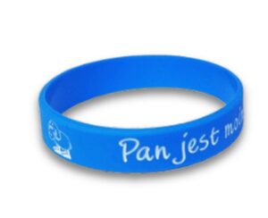Opaska silikonowa mała - Pan jest pasterzem - nieb Opaska silikonowa mała – Pan jest pasterzem – nieb
