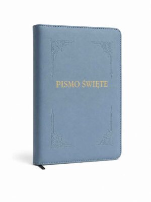 Biblia TB średnia – skóra – błękit – index