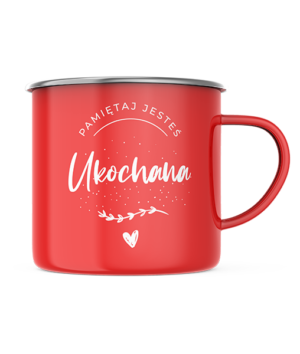 Kubek emaliowany - Ukochana Kubek emaliowany – Ukochana