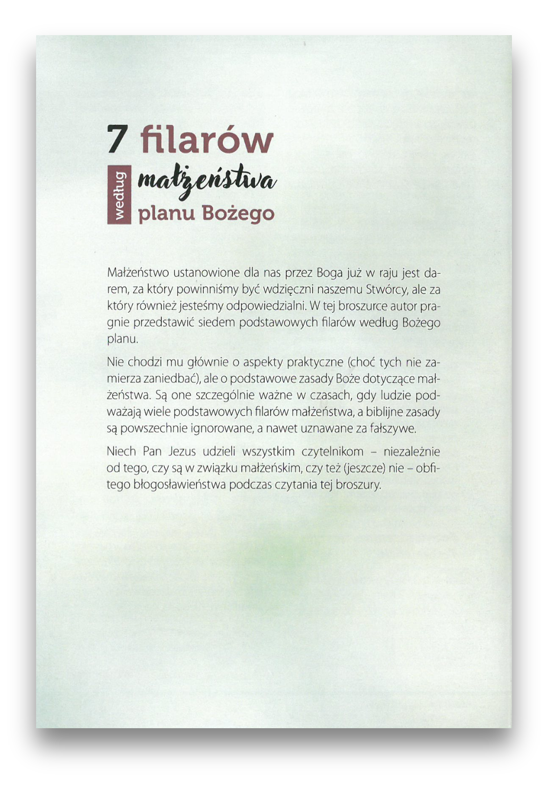 7 filarów małżeństwa 7 filarów małżeństwa