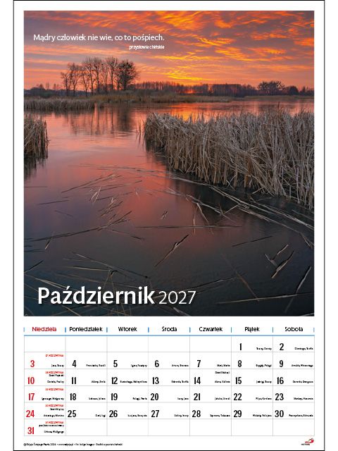 Kalendarz 2027 - Krajobrazy polskie Kalendarz 2027 – Krajobrazy polskie