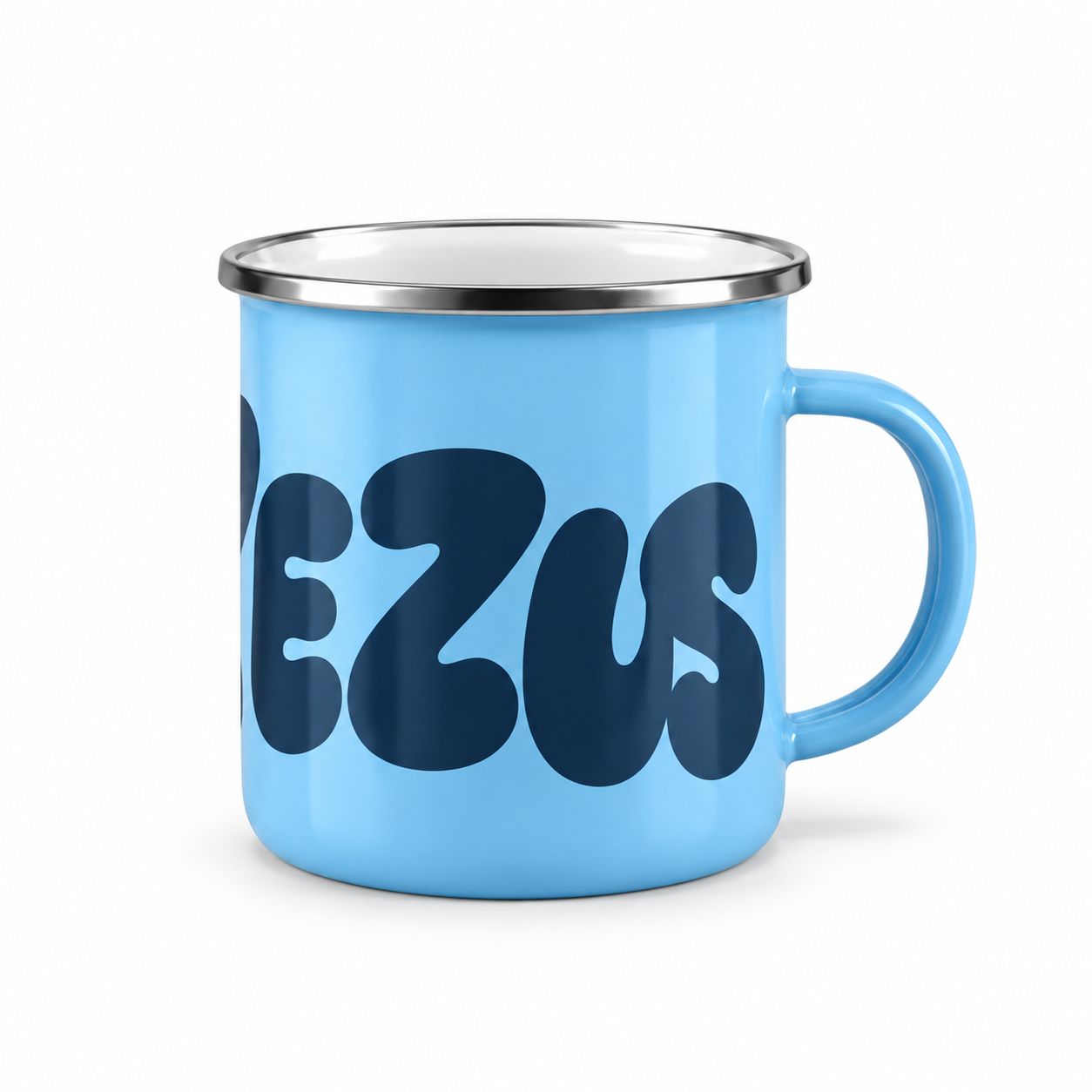Kubek emaliowany - Jezus Kubek emaliowany – Jezus