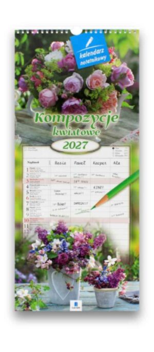 Kalendarz 2027 – Kompozycje kwiatowe