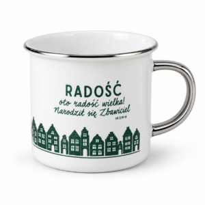Kubek świąteczny – Radość – srebrny