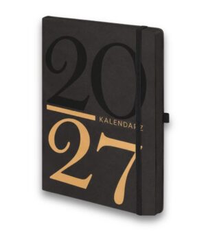 Terminarz - A5 dzienny 2027 Kraft - czarny Terminarz – A5 dzienny 2027 Kraft – czarny