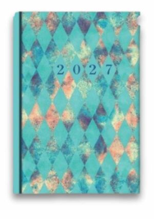 Terminarz - B6 książkowy Soft 2027 - Turkus geomet Terminarz – B6 książkowy Soft 2027 – Turkus geomet